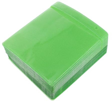 Vaguelly 200 Stück CD Hüllen aus Pp Kunststoff Wiederverwendbar und Einfach zu Transportieren Platzsparend für DVD Aufbewahrung im Praktischen Organizer Zufällige Farbe