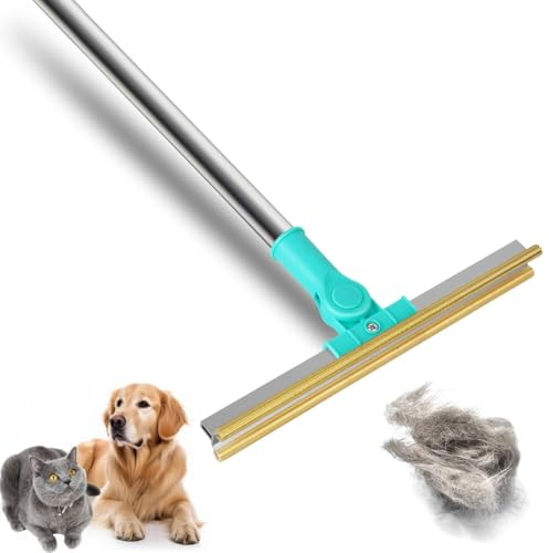 Râteau À Poils d'animaux, Brosse À Tapis À Long Manche Réglable, Balai À Poils Réutilisable for Voiture, Meubles, Tapis, Escaliers, Canapé, Tapis, Vêtements, Épilation des Poils De Chien Et De Chat