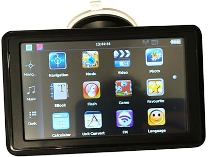 jojofuny 5 Inch Portable Car Gps Navigator Touch Screen Lcd Display for Trucks and Cars Includes Us and Canada Maps Voice Guidance and Speeding Alerts