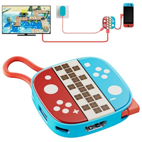Portable TV Dock Station for Switch OLED Steam Deck ROG Xbox Ally Legion GO
