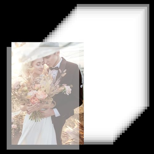 200 Stück Transparentpapier Hochzeit,Wedding Transparent Papier,Tracing Paper Druckbar,Seidenpapier,für Hochzeitseinladung,Zeichnungen,Skizzieren,Pausieren(21 x 14.5 cm,73 g/m²)