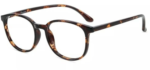 Firmoo Blaulicht Brille Computerbrille für Bildschirme, Blaulicht UV Schutzbrille Damen Herren TR90 Tortoise