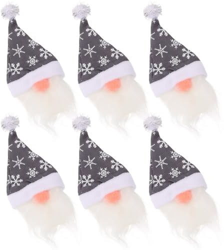 Hemobllo Weihnachtswichtel Flaschenhüllen Weinflaschen deko für Sekt und Wein Flaschenüberzug Wiederverwendbar Festliche Tischdekoration für Weihnachten und Party