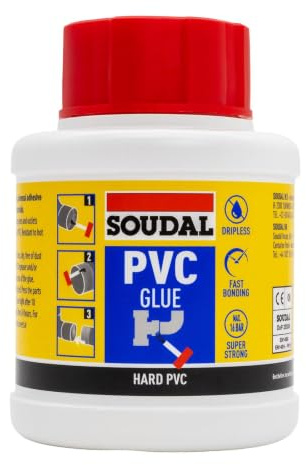 Soudal PVC & ABS Solvent Weld Cement for Waste & Soil Pipes (250ml)