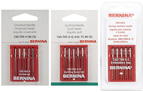 Bernina Nähmaschinennadel-Set Universal 80 / Quiltnadel 75+90 / Embroidery 75-90