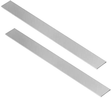 sourcing map Taladro de Metal HSS herramienta de torno cortador cuadrado de giro blanco para molino esmeriladora de 2mmx20mmx200mm 2pcs