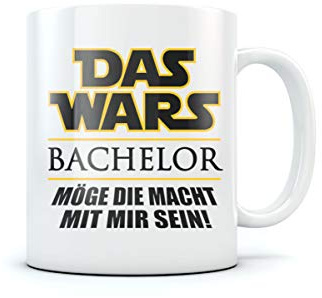 Abschluss Tasse - Das Wars - Keramik Kaffeetasse für Bachelor, Realschulabschluss und Fachabitur - Ideal als Abschiedsgeschenk für Kollegin - 11 oz Weiß