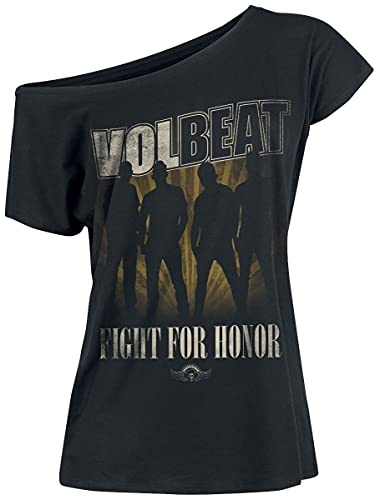 Volbeat Fight for Honor Frauen T-Shirt schwarz M 100% Baumwolle Band-Merch, Bands