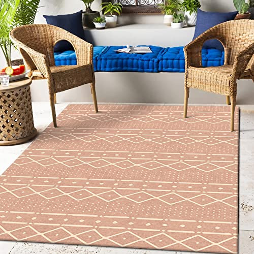 Teppich Flur Teppich läufer rutschfest,Roter, Einfacher Streifen-Design, Waschbarer, Strapazierfähiger Teppich Dekoration Wohnzimmer,zimmerdeko 60x120cm