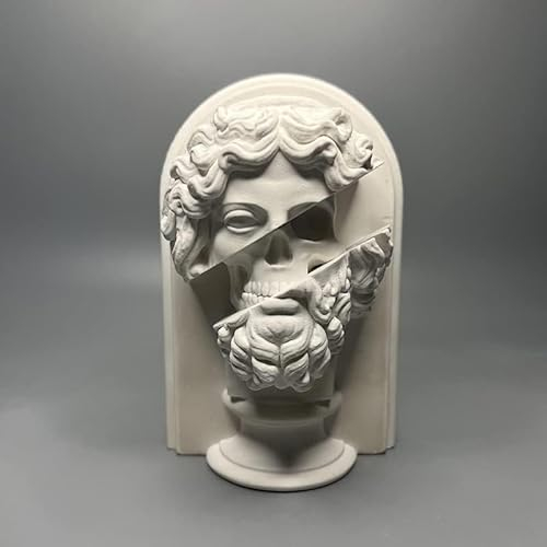 EASCHEER Zeus-Statue, 13 cm, griechischer Gottesstatuen, Kunstharz, König der Götter, griechische Mythologie, Dekoration, griechische Dekoration, Büro, Bücherregal, Couchtisch-Dekoration