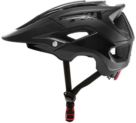 Leoyee Casque de vélo Taille réglable 56-62cm Casque de vélo Hommes Femmes Adultes Casque VTT avec visière Amovible