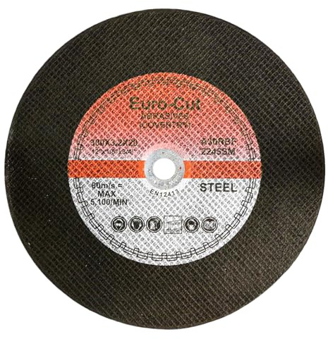 PDL – Pegdev - 300mm (12) Professional Metal Cutting Abrasive Discs for Stihl Saws - Pack of 5