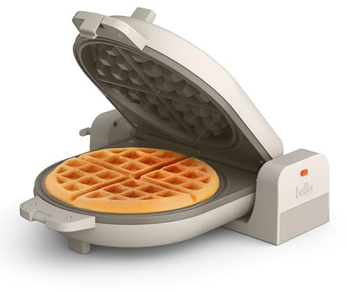 bella Fits-Anywhere™ Flip-n-Store Non-Toxic, Belgian Waffle Maker, Oatmilk
