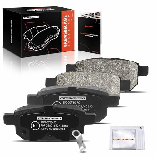 Frankberg Brake Pad Set incl. 4x Pads Rear Compatible with Swift IV FZ NZ Vitara LY SX4 S-Cross JY Swift V AZ Baleno EW FW Replace# 5580068L00,5580068L00000