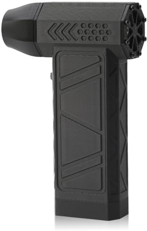 Felenny Minisoplador de hojas eléctrico 130.000 rpm portátil de aire comprimido soplador de hojas 3 velocidades ajustables para secar el coche, limpiar el teclado, limpiar el sofá