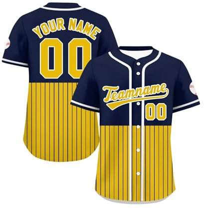 Generisch Personalisiert Atmungsaktiv Sporthemden Baseballtrikot Individuelles Baseball Jersey Schnelltrocknend T-Shirt Baseball Trikot Kurzarm Sportuniform Herren Damen Kinder Angebote Black Friday