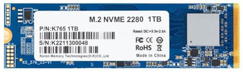 Giwnhvx Disque SSD PCIe NVMe M.2 de de Qualité Supérieure, 1 to, en Lecture et Écriture, Résistant Aux Chocs et Aux Chutes.