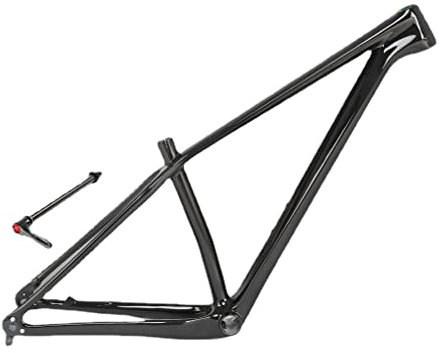 HSIRYAOHD Mountainbike-Rahmen aus Karbonfaser, 27,5er 29er XC AM Hardtail-Fahrrad-Rahmen, 38,1 cm/43,1 cm/43,1 cm/48,1 cm/48,1 cm, 12 x 142 mm Steckachsenrahmen, Scheibenbremse, Innenführung, glänzend