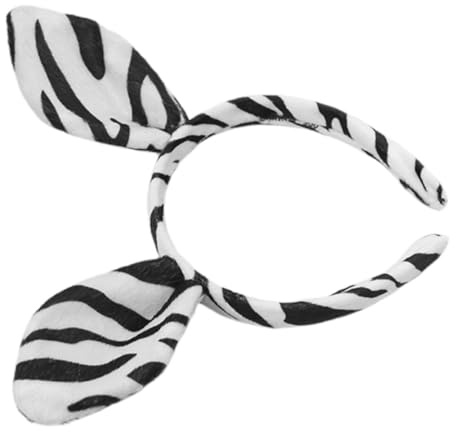 VINTORKY Halloween Cosplay Zebra Haarband Mit Tierohren Und Praktischem Design Für Damen Und Festival Partys
