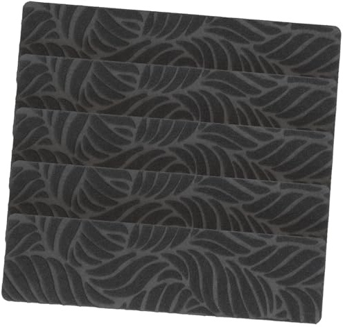 iplusmile 5 pièces Lot de Tapis Antidérapants Autocollants Tpr pour Escalier Intérieur Protection Contre les Chutes Lavables et Réutilisables Gris Adaptés Aux Marches Standard