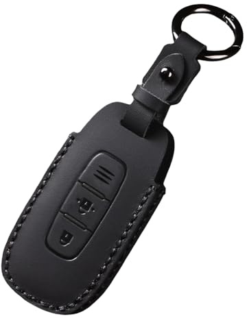 WUZUTU Keyless Go - Custodia protettiva per chiave auto, compatibile con Nissan X-Trail Altima Teana Ariya Qashqai e-Power 2023, impermeabile, antiscivolo, regalo a 2 pulsanti, colore: Nero