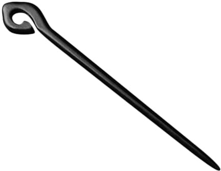 HOOTNEE Antike Schwarze Sandelholz Haarnadel für Dutt mit Vielseitiger Anwendung und Eleganter Struktur Haarschmuck Accessoire für Hochzeiten und Bankette