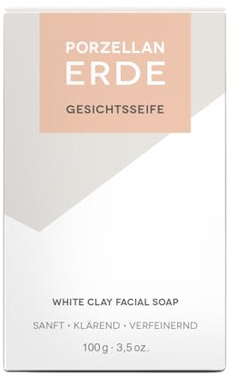 Klar Seifen Porzellanerdeseife 100 g Cosmos zertifiziert sanft | Palmölfreie Gesichtsseife mit neutralem Duft, sanft reinigend, Cosmos-zertifiziert und ideal für empfindliche Haut.
