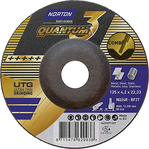 Norton Disque à tronçonner/ébarber Combo coudé 125 x 4,2 mm