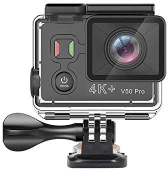 SONGR Action Camera Fotocamera Subacquea V50Prowifi Dv Sportivo, Mini Registratore Aereo Subacqueo, Anti-Shake, Impermeabile