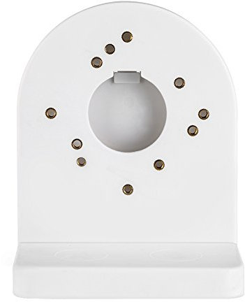 Soporte para cámara,CCTV universal ABS Soporte de montaje en pared para cámara domo de plástico,ABS Soporte de montaje en pared para cámara domo para interiores y exteriores Compatible con la mayorí