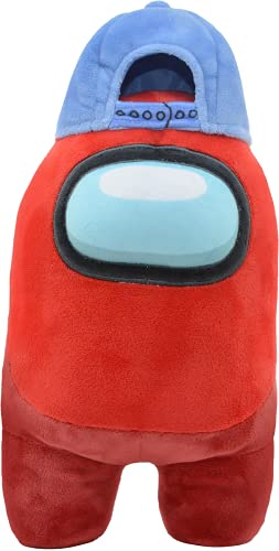 Among Us Offizielles Rot + Cap, 30 cm Plüsch.