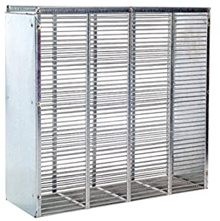 LYSON Bannwabentasche Deutsch Normalmass für 2 Rähmchen mit Deckel verzinkt Innenmaße 374x78x218 Metallisolator