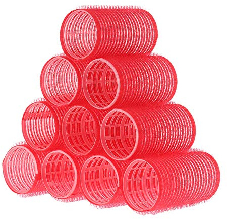 Layhou 10 Pièces Bigoudis Cheveux, Rouleaux Self Grip pour Coiffure, DIY Curling Tool pour Salon 4#-36mm