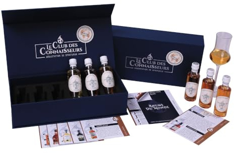 Coffret Dégustation Rhum Du Monde 6 x 40ml - En Solo Ou En Duo - Le Club Des Connaisseurs