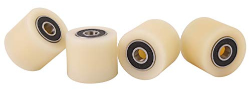 LASANA SMART MACHINES Satz mit 4 Laufrollen mit Kugellager - Nylon Rollen für Palettenhubwagen - Hubwagen Räder Durchmesser 35 mm, Breite 40 mm - Lager Präzise maschinenbearbeitet