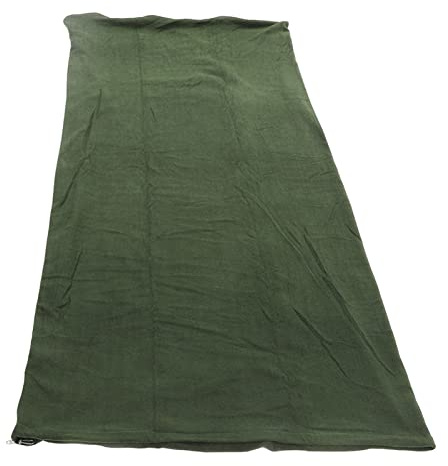 Bärbar varm sovsäck i ull för vuxna, utomhus, camping, vandring, klättring, sovsäck i ull, foder, behållare, ryggsäckstillbehör (OD-grön)