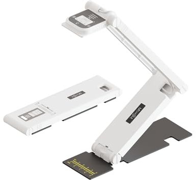 INS-Flip 4 4K USB Dokumentenkamera/Webcam – 13MP Ultra HD, faltbares Design, Autofokus, Mikrofon, LED, kompatibel mit Mac OS, Windows, iPad, Chromebook für Fernunterricht