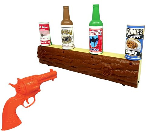 Bandai Wild West Gunslinger Electronic Target Shooting Game | Cowboy Themed Indoor Game For Kids With 4 Targets And Toy Gun With Realistic Sound Effects | Boys and Girls Toy As Birthday Gift