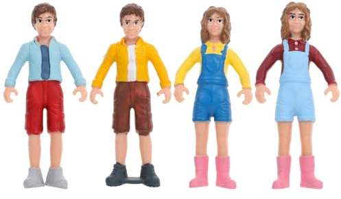 NUOBESTY Mini Menschen Figuren Simulation Modelle Personen Modelle Für Dekoration Schreibtischparty Geburtstagsgeschenke