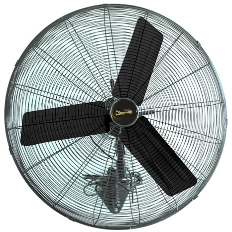 Garland TURBO 30W-V23 - Ventilador industrial de pared 260W, 210 m³/min, 76 cm, oscilante, cable 3,8 m