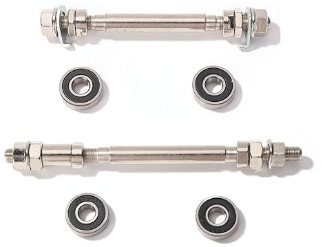TAIGUHUI Sgancio Rapido Bici 140/180mm Mountain Bike Front Rear Wheel Hub Axle with 2 Bearings MTB Bicycle Spindle Shift Shaft Lever Cycling Replacement Part Perno Ruota Posteriore MTB