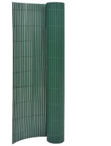 KLYEON Recinzione da Giardino a Doppio Lato 90x400 cm Verde,Recinzione da Giardino in PVC Divisore per Esterni Flessibile e Resistente Verde