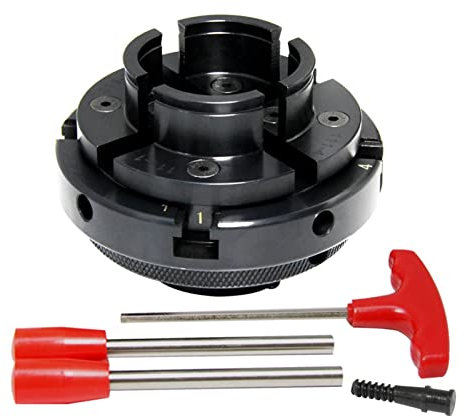 Mandrin de tour for le travail du bois, mandrin de tour à bois TASP 4 100 mm 4 mâchoires auto-centrantes avec filetage 1 pouce M33 M18 Accessoires d'outils de tournage sur bois for le travail du bois