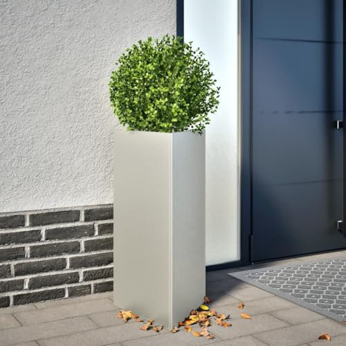 ShGaxin Pflanzkübel 2 STK. Dreieckig 40x34,5x70 cm Edelstahl, Blumentopf Gross, Blumenkasten Balkon, übertopf, Pflanzkasten, Flowerpot, Kräuterbeet Für Die Küche, Vertikalbeet - 851166