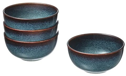 Generisch GLADELIG Schüssel - Schale aus Steinzeug (4er Pack), blau, 11 cm