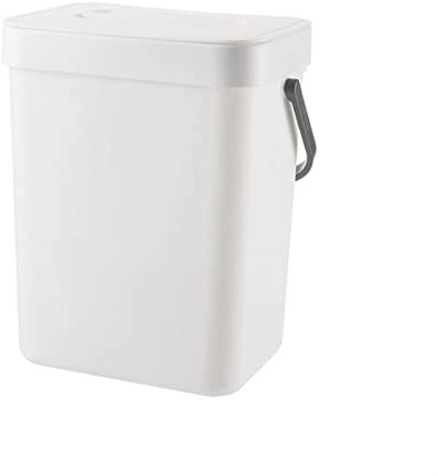 LLMTYO Poubelle à Compost pour comptoir de Cuisine, Petite Poubelle Suspendue avec Couvercle sous l'évier, Poubelle de Cuisine, Armoire de Cuisine D