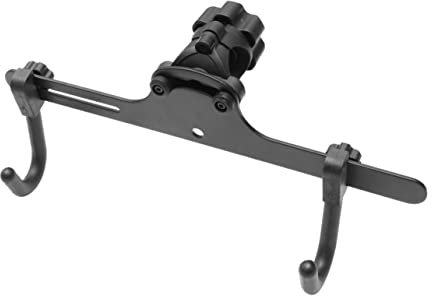 BESPORTBLE Horizontales Fahrrad Wandmontage Rack Hochleistungs Fahrrad Wandhalterung Mit Gepolstertem Großen Haken Für Mountainbikes Rennräder Und Falträder Schwarzer Stahl Für Garage
