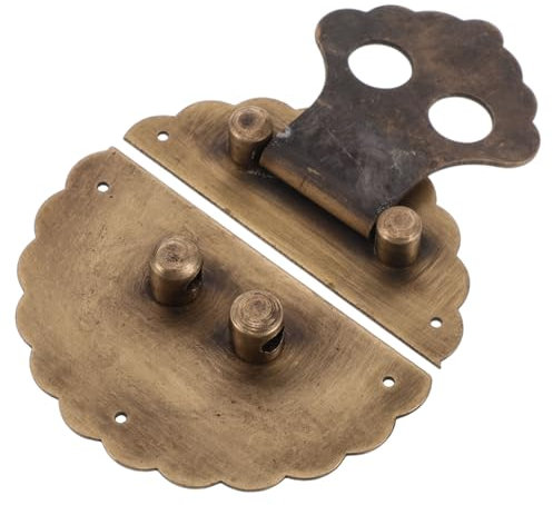 Mikinona Cabinet Latches Brass Buckle Lock Jewelry Box Latch Vintage Style Hardware Suitable for Toolboxes