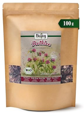 Biojoy Trèfle rouge BIO, séché, fleurs entières avec calice, tisane, 100 g | Tisane en vrac, Trifolium pratense L.
