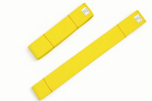 Martial Arts Yellow Belt, Karate, Taekwondo, Judo, Kickboxing, Adult 280cm and Children Sizes 150cm (Kids 150cm)